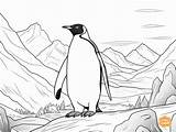 King Penguin Coloring Page For Adults  Free Printable In 2024 sketch template
