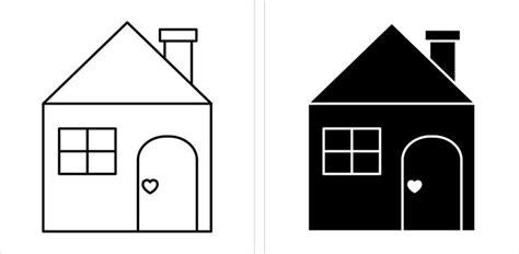 House Outline Clipart Images – Browse 19,155 Stock Photos, Vectors ...