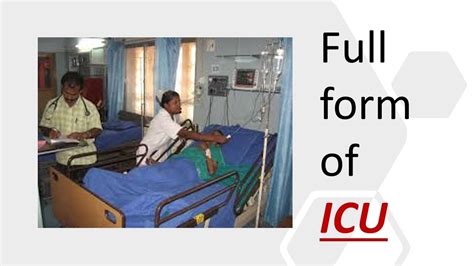 Learn what is the full form of ICU(in medical)?and some important ...