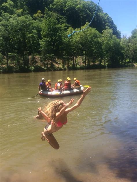 The rope swing on the Nolichucky River! Perfect summertime fun! USA ...