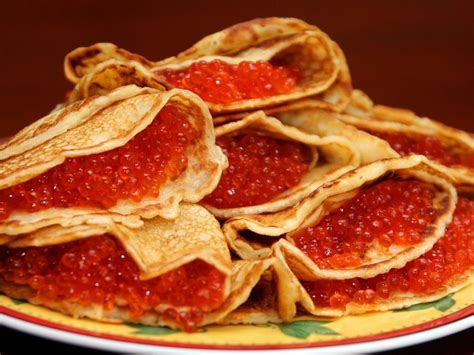 Caviar and pancakes. Russian Food. | Russian recipes, Food, Russian cuisine