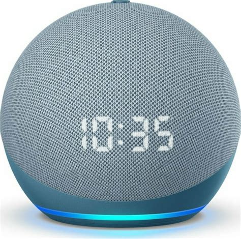 Amazon Echo Dot with Clock (4th Gen) Twilight Blue - Skroutz.gr