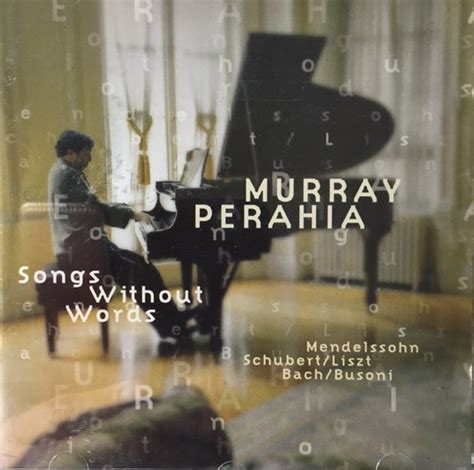 Murray Perahia - Songs Without Words (1999, CD) | Discogs