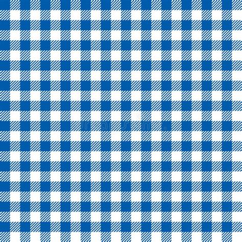 Seamless Blue Checkered Fabric Pattern Background Texture Stock Illustration - Illustration of ...