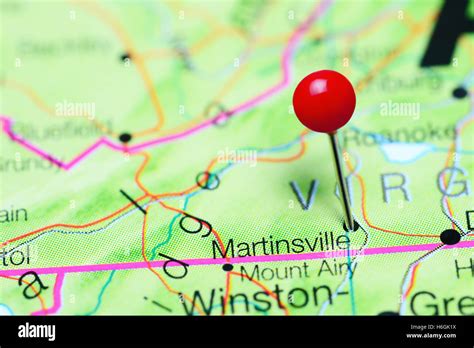 Map of martinsville virginia hi-res stock photography and images - Alamy