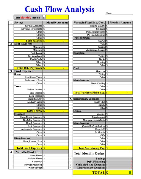 Cash Flow Statement Templates | 14+ Free Word, Excel & PDF Formats, Samples, Examples, Designs