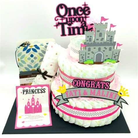 princess theme diaper1 | The Diaper Cake Company