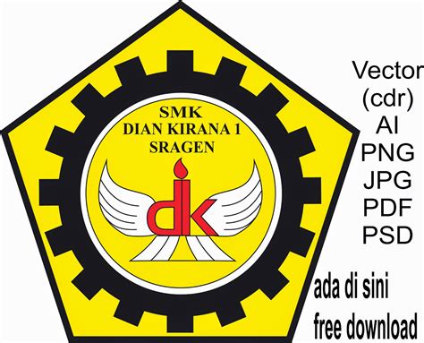 Logo SMK DIAN KIRANA 1 SRAGEN Vector (cdr), AI, PNG, JPG, PDF dan PSD. | Blungkon Art Studio