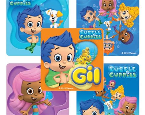 25 Bubble Guppies Stickers 2.5 X 2.5 - Etsy