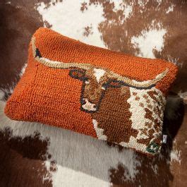 Wild West Longhorn Pillow 14x20 | Cowboy throw pillow, Western pillows ...