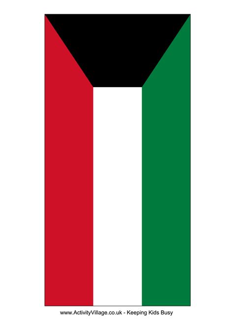 Kuwait Flag | Templates at allbusinesstemplates.com