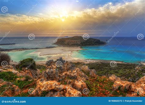 Beautiful Balos Beach on Crete Stock Image - Image of blue, crete: 90860375