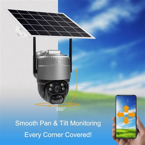 5MP HD WIFI Solar Powered Camera Home Security Solar Camera ...