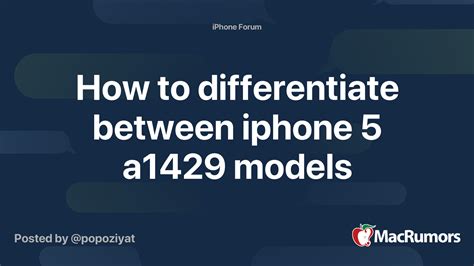 How to differentiate between iphone 5 a1429 models | MacRumors Forums