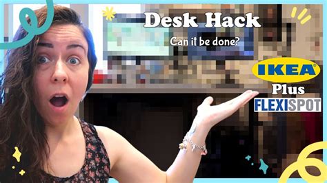 IKEA DIY Desk Hack with Flexispot Desk Frame Unboxing and Setup - YouTube