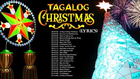 Traditional Tagalog Christmas Songs 2021 With Lyrics ⛄️ Nonstop Tagalog ...