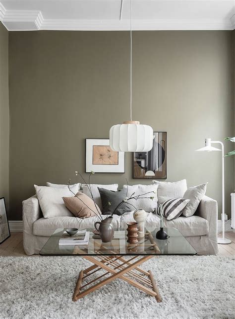 Home tour | cozy apartment with an olive green living room plus beige and grey accents - Your ...