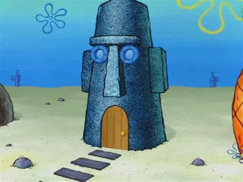 So I'm guessing you know what Squidward's house looks like. | Spongebob painting, Spongebob ...