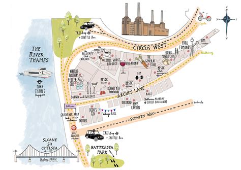 Map of Circus West | Battersea power station, Power station, Tower city