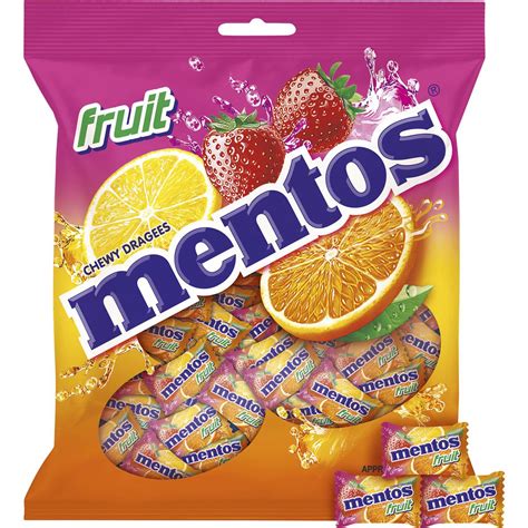 Mentos Single Serve Chewy Fruit 405g is halal suitable | Halal Check