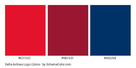 Delta Airlines Logo Color Scheme » Blue » SchemeColor.com