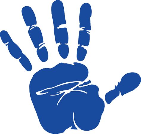 Free vector graphic: Hand, Print, Palm, Blue, Human - Free Image on Pixabay - 311105