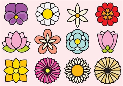 Cute Flower Vector at Vectorified.com | Collection of Cute Flower ...