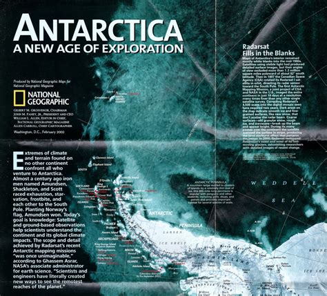 National Geographic Map & Supplement, 'Antarctica - A New Age of ...