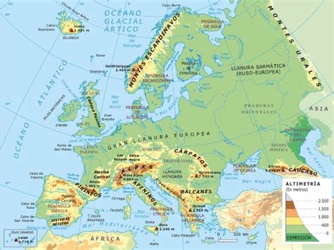 Mapa mudo de europa fisico para imprimir – Artofit