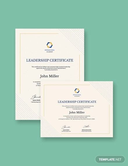 Leadership Certificate Template - 11+ Word, PDF, PSD Format Download | Free & Premium Templates