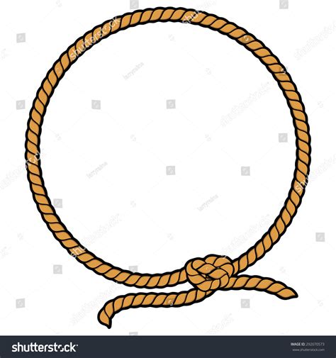 Rope Border Lasso Stock Vector 292070573 - Shutterstock