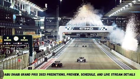 Abu Dhabi Grand Prix 2023 predictions, preview, schedule, and live ...