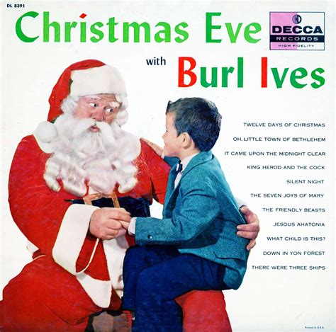 Christmas Eve with Burl Ives - DL78391 Vinyl Record - Christmas Vinyl ...