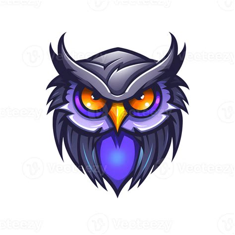 AI generated owl esport logo art illustrations 37080916 PNG