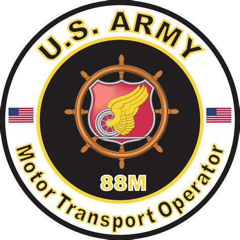 3.8 Inch U.S. Army MOS 88M Motor Transport Operator - Walmart.com