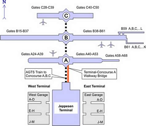 Denver Airport Terminal Map – Map Of The World