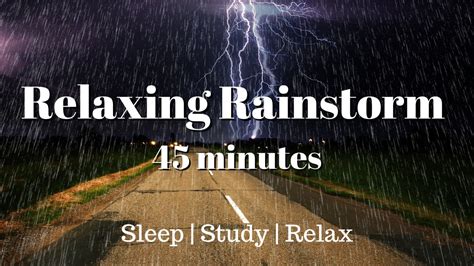 White Noise | Rainstorm ⛈️ | 45 Minutes - YouTube