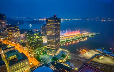 Vancouver, Canada - August 10, 2017: Aerial View of Vancouver Harbour ...