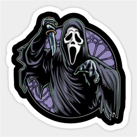 Ghostface from Scream - Ghostface - Sticker | TeePublic