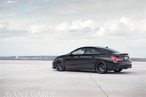 All Black Mercedes CLA Class Boasts Sinister Appearance — CARiD.com Gallery