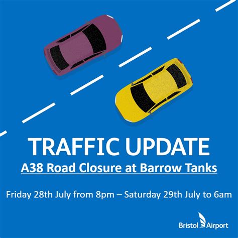 Bristol Airport - ℹ️ A38 ROAD CLOSURE AT BARROW TANK ℹ️...