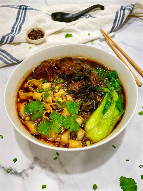 Easy & Authentic Taiwanese Braised Beef Noodle Soup – The Savory Chopstick