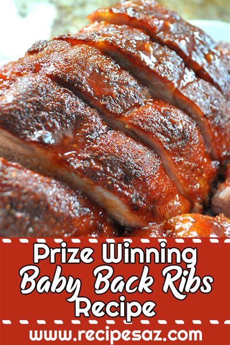 Prize Winning Baby Back Ribs Recipe - Recipes A to Z