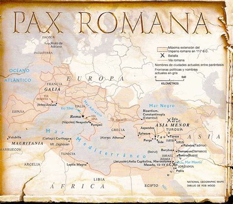 Pax Romana - Any state of peace imposed by a strong nation on weaker or defeated nations