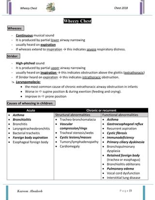 Wheezy chest; Pediatrics 2018 | PDF | Free Download