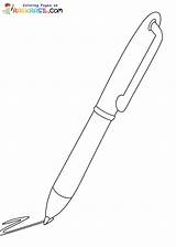 Pen Coloring Pages sketch template