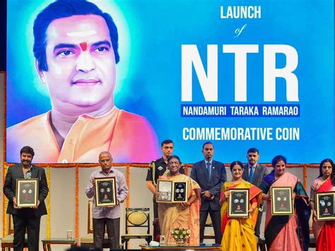 President unveils special Rs 100 coin marking NTR's birth centenary