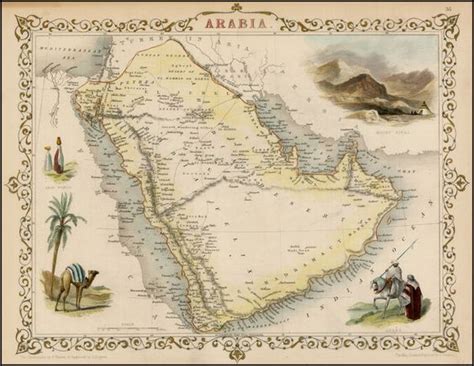 Beautiful ancient map of Saudi Arabia, KSA | Madinah | Pinterest ...