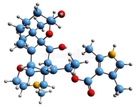 3D Image of Batrachotoxin Skeletal Formula Stock Illustration - Illustration of depolarization ...