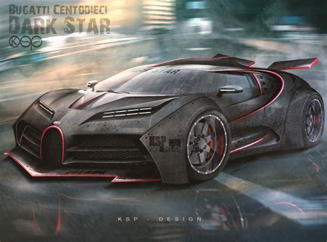 Bugatti Centodieci Black - HD Car Wallpapers